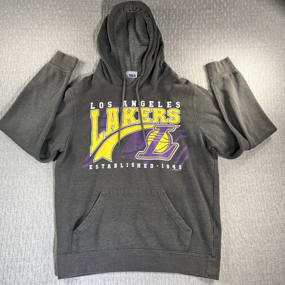 LA Lakers NBA Original Vintage Heavyweight‎ Men/women Drawstring hoodie (M)